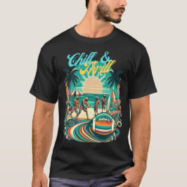 70s Groovy Sport Beachwear T-shirt
