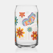 70s groovy stijl blikvorm glas (Voorkant)