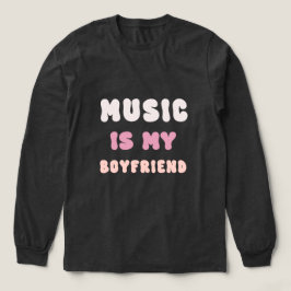 70s Groovy Typography - Muziek is mijn vriend Tri-Blend Shirt