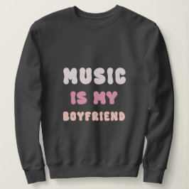 70s Groovy Typography - Muziek is mijn vriend Trui