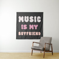 70s Groovy Typography - Muziek is mijn vriend