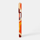 70s Groovy Wave-sfeer iPhone 16 Hoesje (Linkerkant)