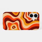70s Groovy Wave-sfeer iPhone 16 Hoesje (Achterkant horizontaal)