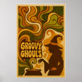 70s Halloween Retro Witch Poster (Voorkant)