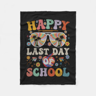 70s Happy Laatste Dag van School Groovy Leraar Jon Fleece Deken