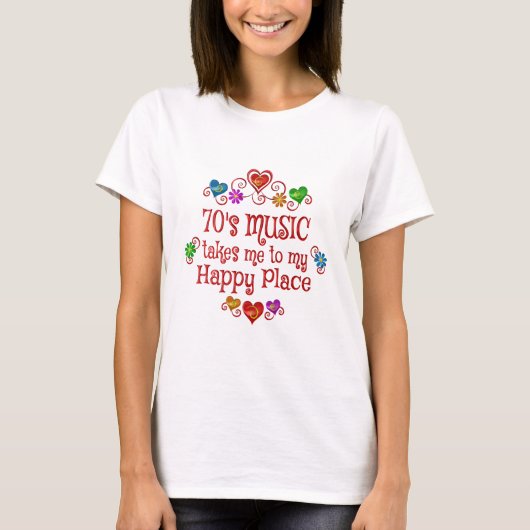 70s Happy Place T-shirt (Voorkant)