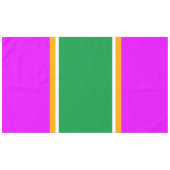 70s Helder Groen Roze Geel Wit Racing Stripes Tafelkleed (Voorkant (Horizontaal))