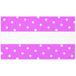 70s Heldere  Roze Witte Strepen Polka Dots Tafelkleed