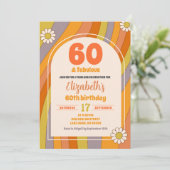 70's Hippie Groovy Volwassene Alle Leeftijd Verjaa Kaart (Staand voorkant)