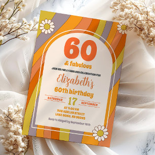 70's Hippie Groovy Volwassene Alle Leeftijd Verjaa Kaart