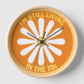 70s hippy daisy Pocket Watch (Voorkant)