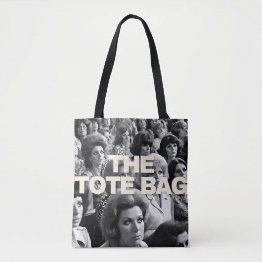 70's Housewifes Publiek in zwart-wit Tote Bag (Voorkant)