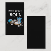 70's is dit hoe ik het Schaats van de Retro Rolle Visitekaartje (Voorkant / Achterkant)