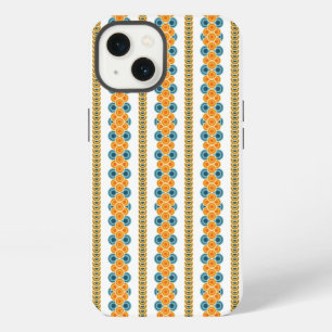 70s jaren cirkel rijen iPhone 13 hoesje
