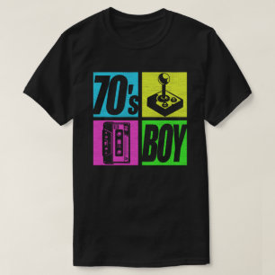 70s-jongen uit de jaren '70 Mode 70-themafeest zev T-shirt