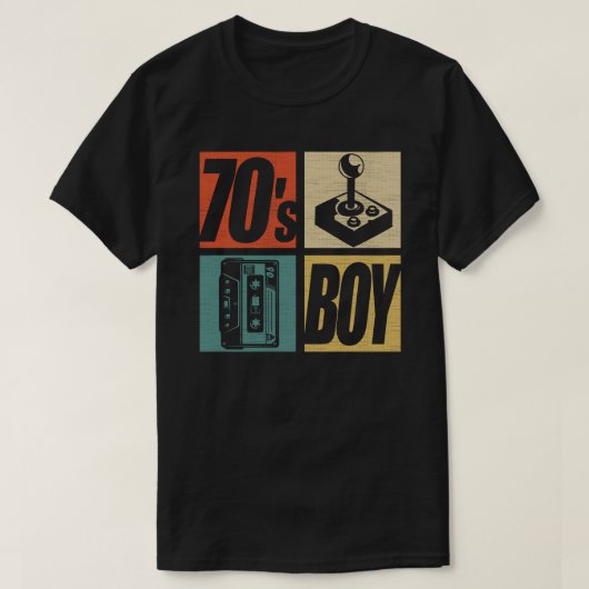 70s-jongen uit de jaren '70 Mode 70-themafeest zev T-shirt (Design voorkant)