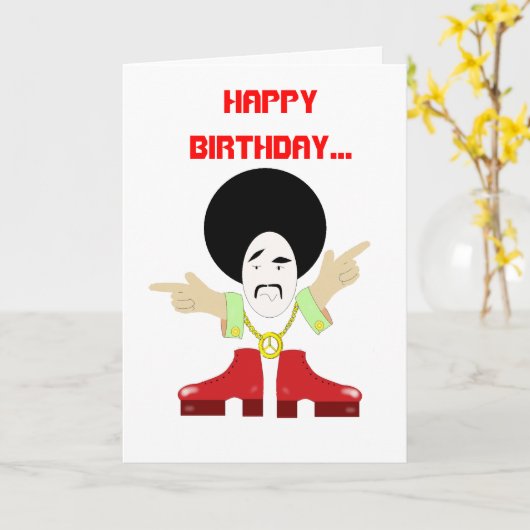 70s kerel, kaart (Gele Bloem)