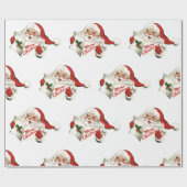 70s  kerstkerstbekentenis  Retro Wrapping Cadeaupapier (Vlak)