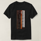 70s Keyboard Synthesizer T-shirt (Design voorkant)