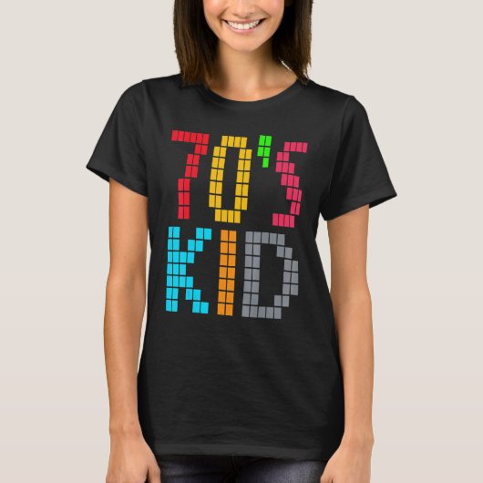 70's Kid Vintage Retro Party T-shirt (Voorkant)