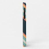 70s kleurrijke Stripes Monogram initialen esthetis Case-Mate iPhone Case (Achterkant/links)