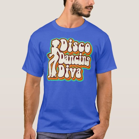 70s kostuum Halloween Retro Disco Dancing Diva T-shirt (Voorkant)