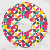 70's Kunst Wijnglaslabel (Voorkant)