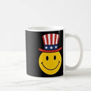 70s Lachend Gezicht Oom Sam Patriottisch Amerikaan Koffiemok