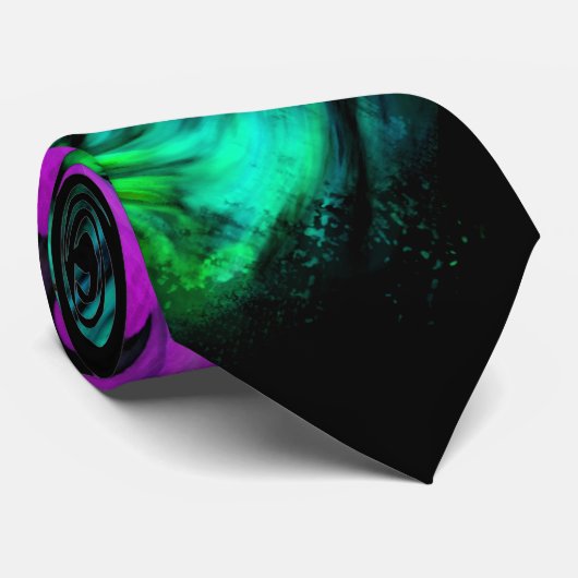 "'70s Lava Lamp #2"Druk Stropdas (Opgerold)