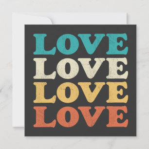 70s Liefde Retro Distressed Repeat Type