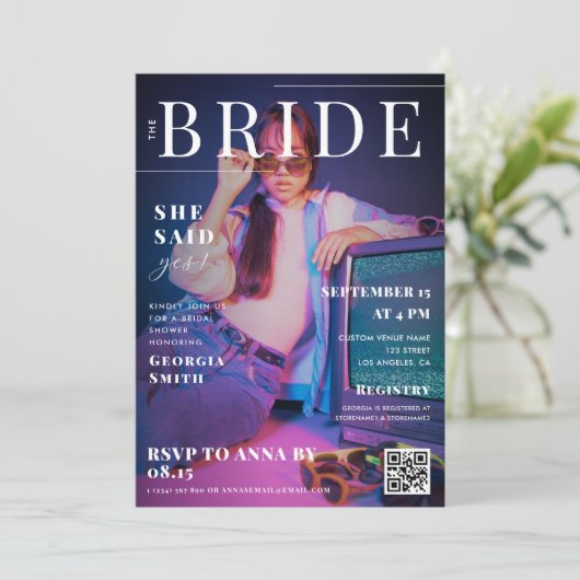 70s Magazine kranten aangepaste foto Vrijgezellenf Kaart (Staand voorkant)