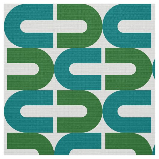 70s Mod en Retro gebroken ovaal fabric Stof (Swatch)
