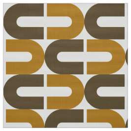 70s Mod en Retro gebroken ovaal patroon Stof