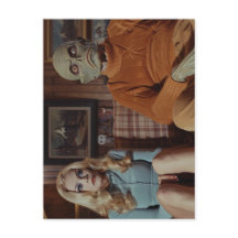 70s Monster en vrouw op de bank