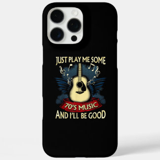 70s Music Rock and Roll Retro Vintage 1970s Music iPhone 16 Pro Max Hoesje