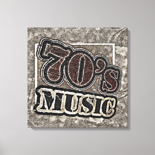  70's Muziek - Ingewikkeld Canvas Afdruk (Voorkant)