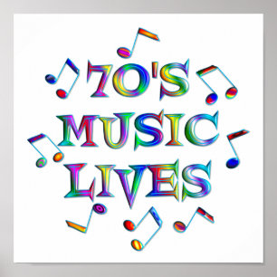 70s Muziek Lives Poster