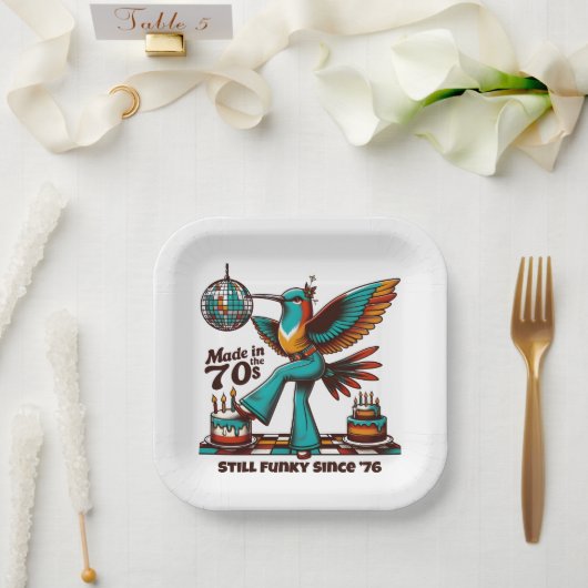 '70s nog steeds funky sinds [Year] Verjaardag Bord (Huwelijk)