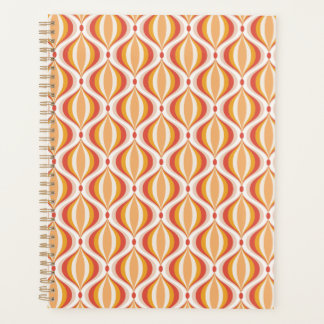70s nostalgia planner groovy optical pattern