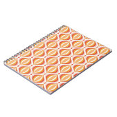 70s nostalgie notitieboek groovy optisch patroon (Linkerzijde)