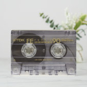 70's of 80's Party Disco Verjaardag Uitnodigingen (Staand voorkant)