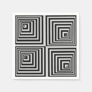 70s op kunst servetten