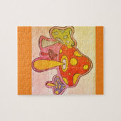 70's paddenstoel legpuzzel (Horizontaal)