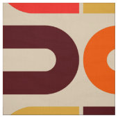 70s patroon magneetvormretro fabric stof (Swatch)