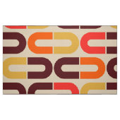 70s patroon magneetvormretro fabric stof (Fat Quarter)