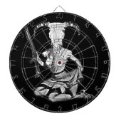 70's pin-up skull dartbord (Voorkant)