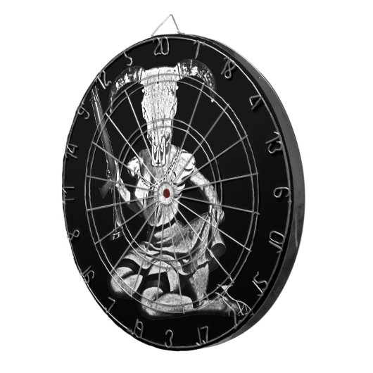 70's pin-up skull dartbord (Voorkant Rechts)