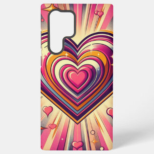 70s pop art hart/Valentijns mok Samsung Galaxy Hoesje