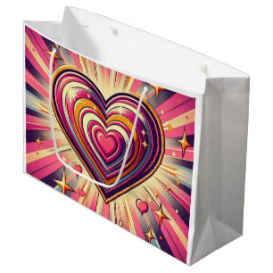 70s pop kunst hart/Valentijns Mok Groot Cadeauzakje