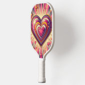 70s pop kunst hart/Valentijns Mok Pickleball Paddle (Links)